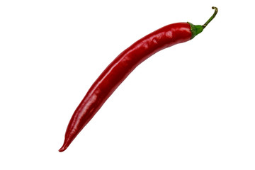 Red hot chili pepper isolated on a white background