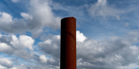 chimenea oxidada