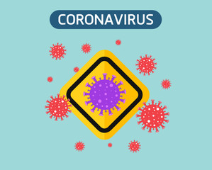 Coronavirus is a very common infection that is spread throughout the world vector illustration