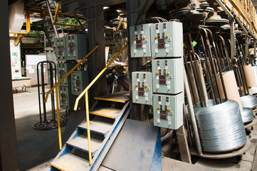 Wire production plant