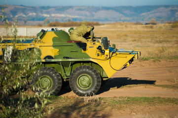 Obraz premium Russian armored personnel carrier (APC)