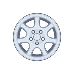 Obraz premium Car rim. Realistic design. Vector illustration on a white background.