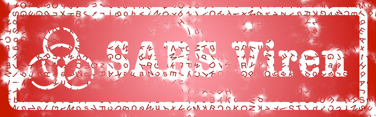 Stempel - Biogef&auml;hrdung - SARS Viren