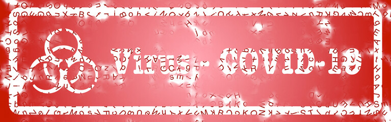 Stempel - Biogef&auml;hrdung - Virus - COVID-19