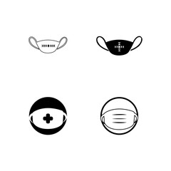 vector mask icon illustration template design