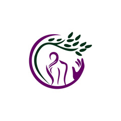 body of girl logo designs concept