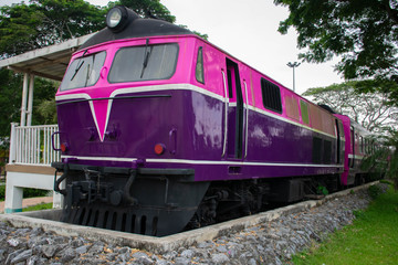 Fototapeta premium Old trains that were decommissioned No use