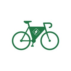 E-Bike, E Bike sign, Electric bike, Electric bicycle icon isolated on white background