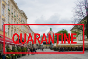 Coronavirus and quarantine for travel and tourism, pandemic covid-2019