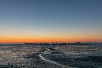 Beautiful sunset on the west coast