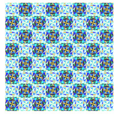 Pattern with abstract geometric ornament. Multicolor hand drawing. triangles squares geometric shapes. Print textile