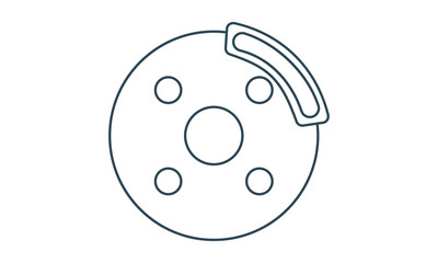 Brake icon for automotive and vehicle safety systems