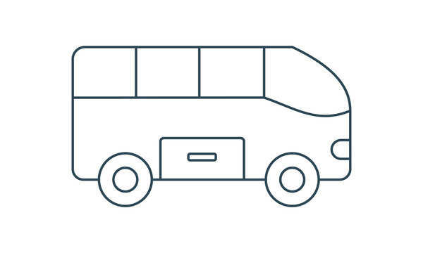Bus icon vector image. Can be used for web and mobile apps