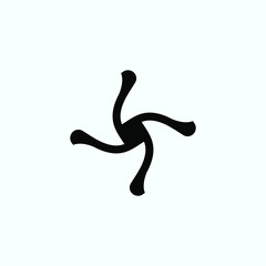 Camera shutter simple vector logo, funnel addictive in itself.