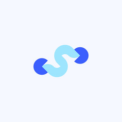 letter S  vector logo.