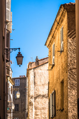 typical old facade in italy