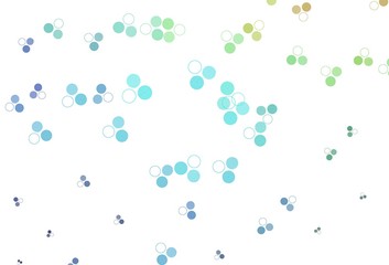 Light Blue, Green vector layout with circle shapes.