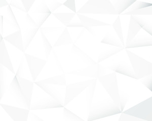 gradient abstract white polygon background
