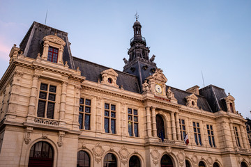 Fototapeta na wymiar Town Hall in Poitiers, France