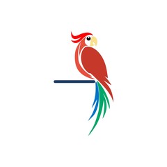 Parrot icon isolated on white background