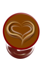 cup of coffee with heart - Lilleaker 