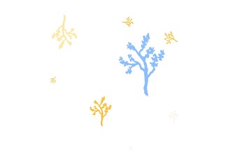 Light Orange vector abstract design with sakura.