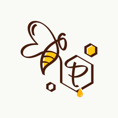 Initial Bee Logo
