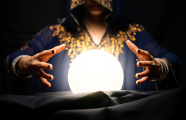 Fortune teller's hands