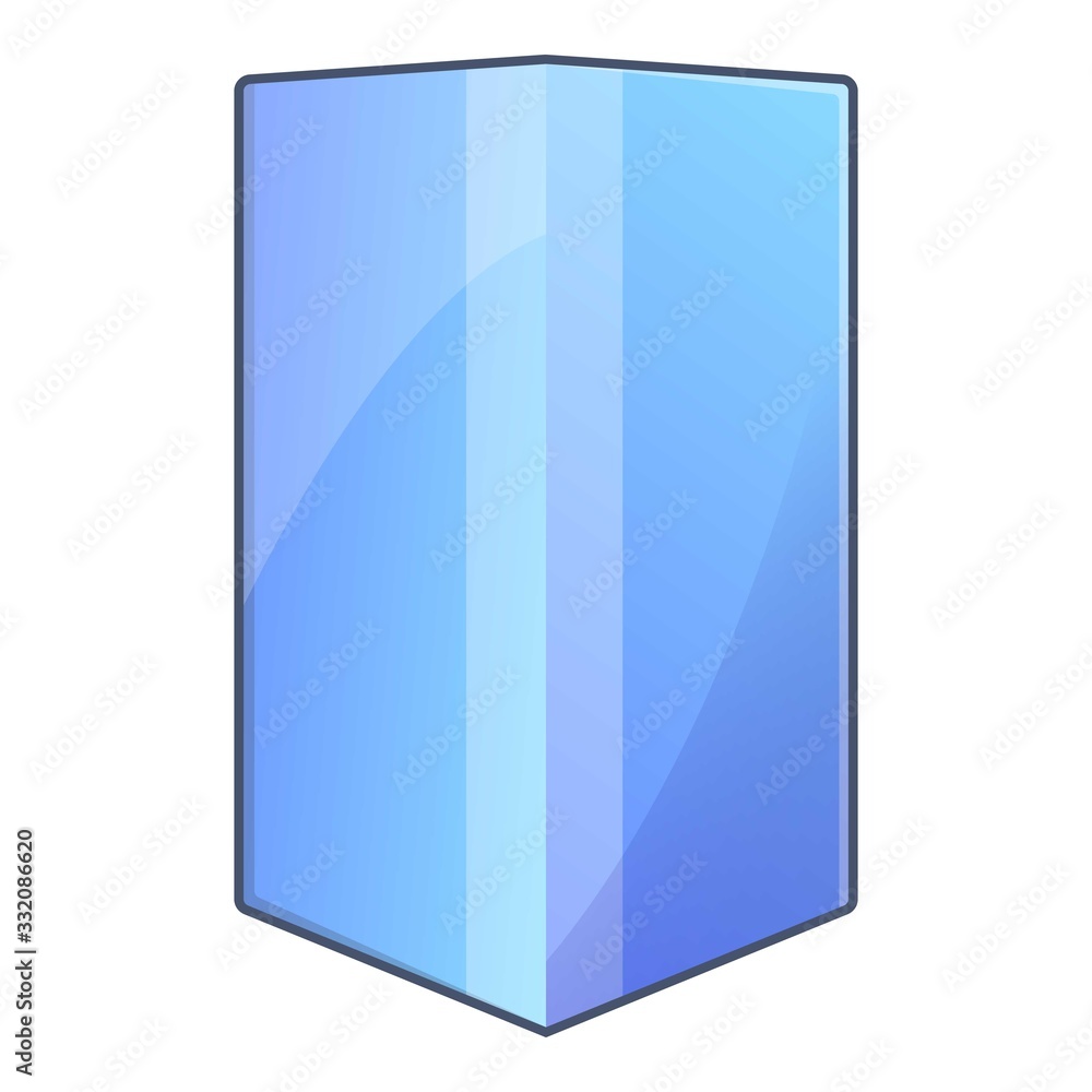 Poster flexible screen icon. cartoon of flexible screen vector icon for web design isolated on white backgr