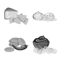 Vector design of taste and cooking icon. Collection of taste and seasonin vector icon for stock.