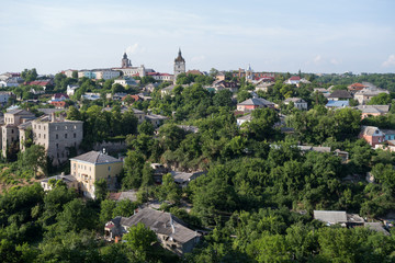 Fototapeta na wymiar Kamianets-Podilskyi old town, Podillia region, Western Ukraine