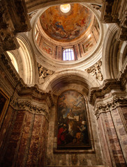 Fototapeta na wymiar Interior detail of the Church of San Giovanni