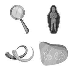 Isolated object of story and discovery symbol. Collection of story and items vector icon for stock.