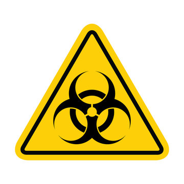 Biohazard modern website icon isolated on white background. Design for mobile app and ui