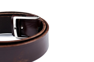 Men's Belt isolated on a white background.