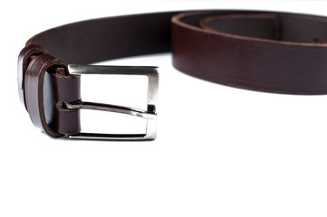 Men's Belt isolated on a white background.