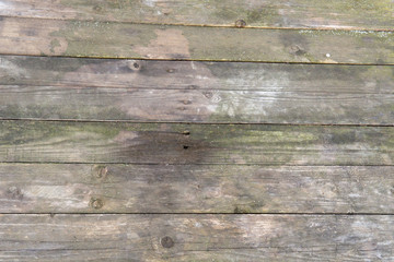 Naklejka premium Empty wooden table top. Old wooden background.