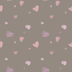 seamless pattern with hearts