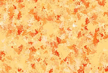 Light Orange vector pattern with random forms.