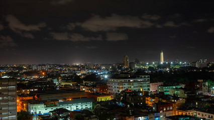 Fototapeta premium Aerial view Havana with the Jose Marti Monument.