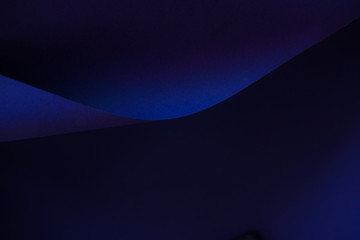 Designer pink and blue paper. Empty space on monochrome paper.