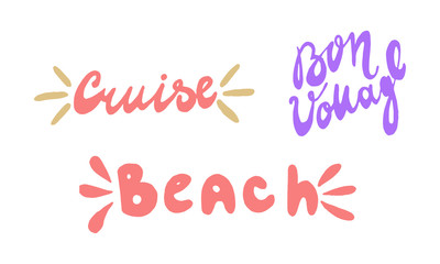 Set of hand lettering with quarantine and coronavirus tips. Different quotes vector in hand drawn style. Phrases for social networks, flyers, stickers