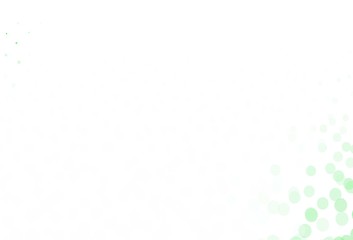 Light Green vector template with circles.