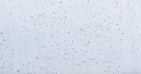 background with raindrops on window glass
