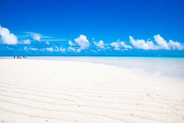 Yurigahama beach which appears in the sea only during law tide
