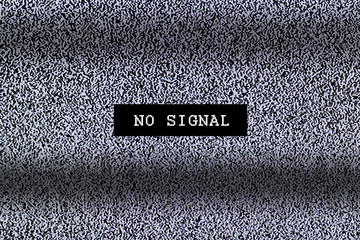No signal TV test pattern background
