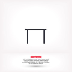 Tableicon vector icon , lorem ipsum Flat design