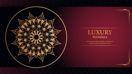 Luxury mandala arabesque ornamental background