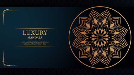 Luxury mandala arabesque ornamental background