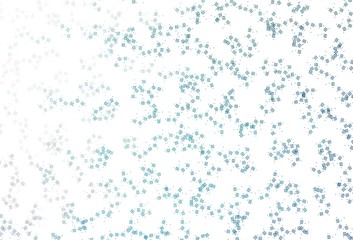 Light BLUE vector background with stright stripes, dots.